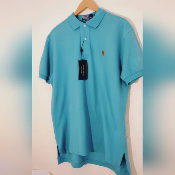 Polo by Ralph Lauren Bright Blue Polo The Mesh Shirt - Picture 4 of 8